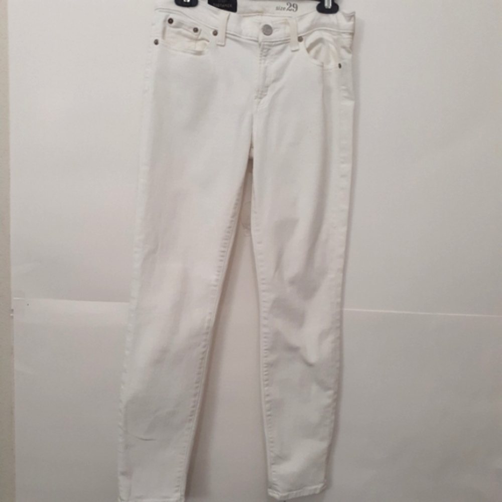 J. Crew Women's White Skinny Jeans Size 29